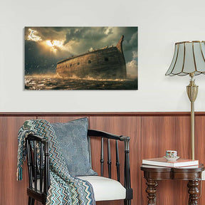 Noah Ark At Sea Canvas Art