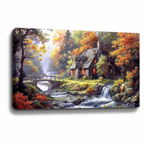 Cobblestone Mill Canvas Art