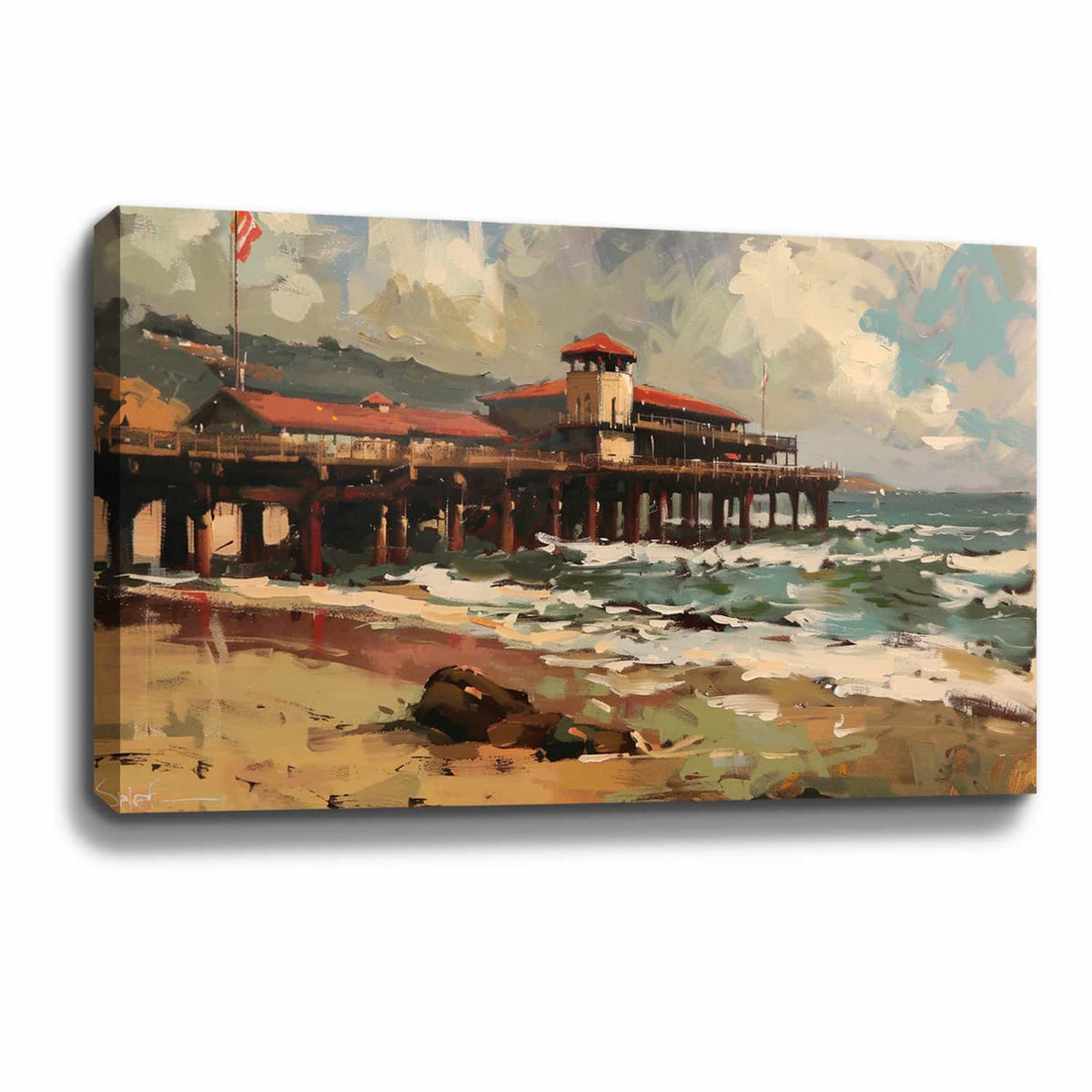 A View From Cannery Row Canvas Art