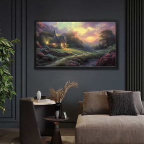 Jesus Cottage Canvas Art