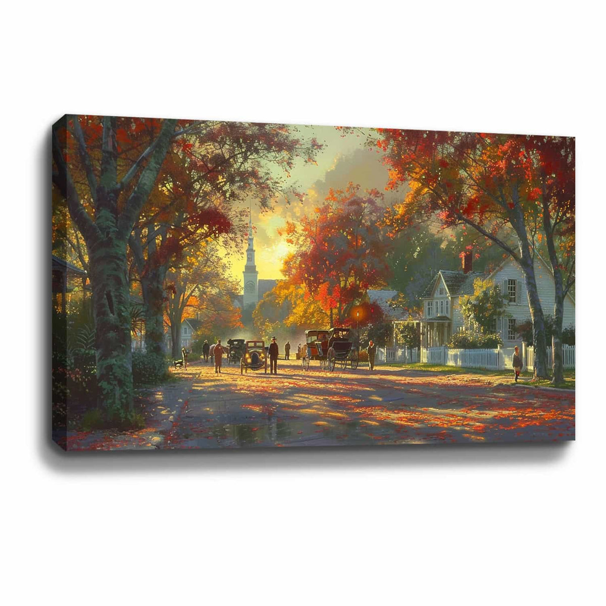 Autumn on Mackinac Island Canvas Art