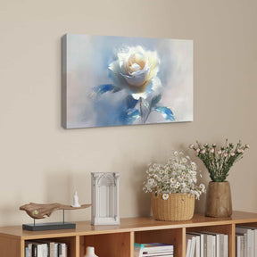 White Rose Canvas Art