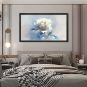 White Rose Canvas Art