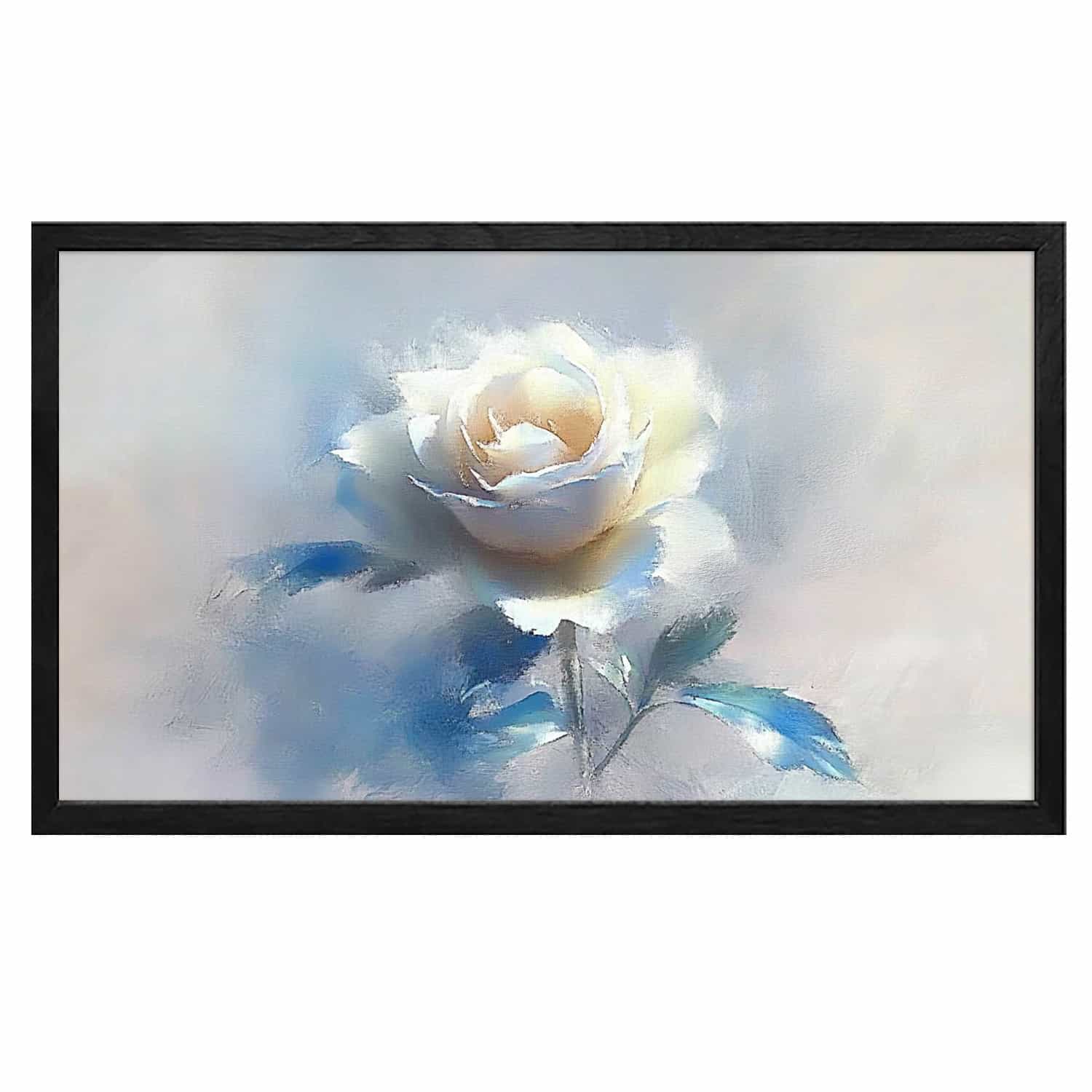 White Rose Canvas Art
