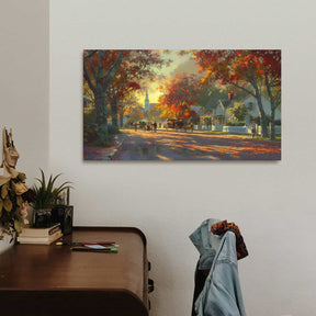 Autumn on Mackinac Island Canvas Art