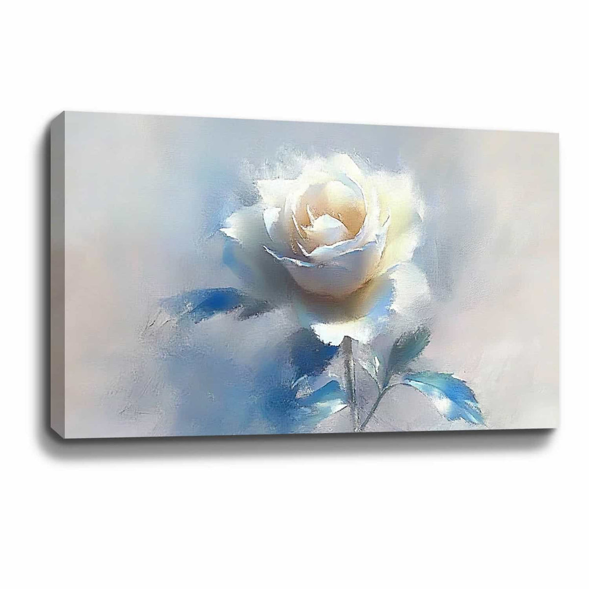 White Rose Canvas Art