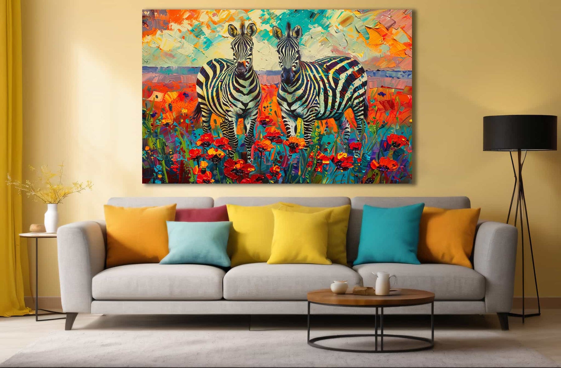 Zebra Canvas Art