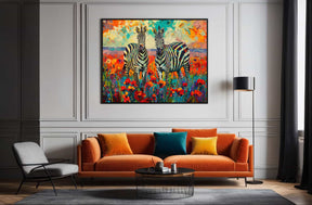 Zebra Canvas Art
