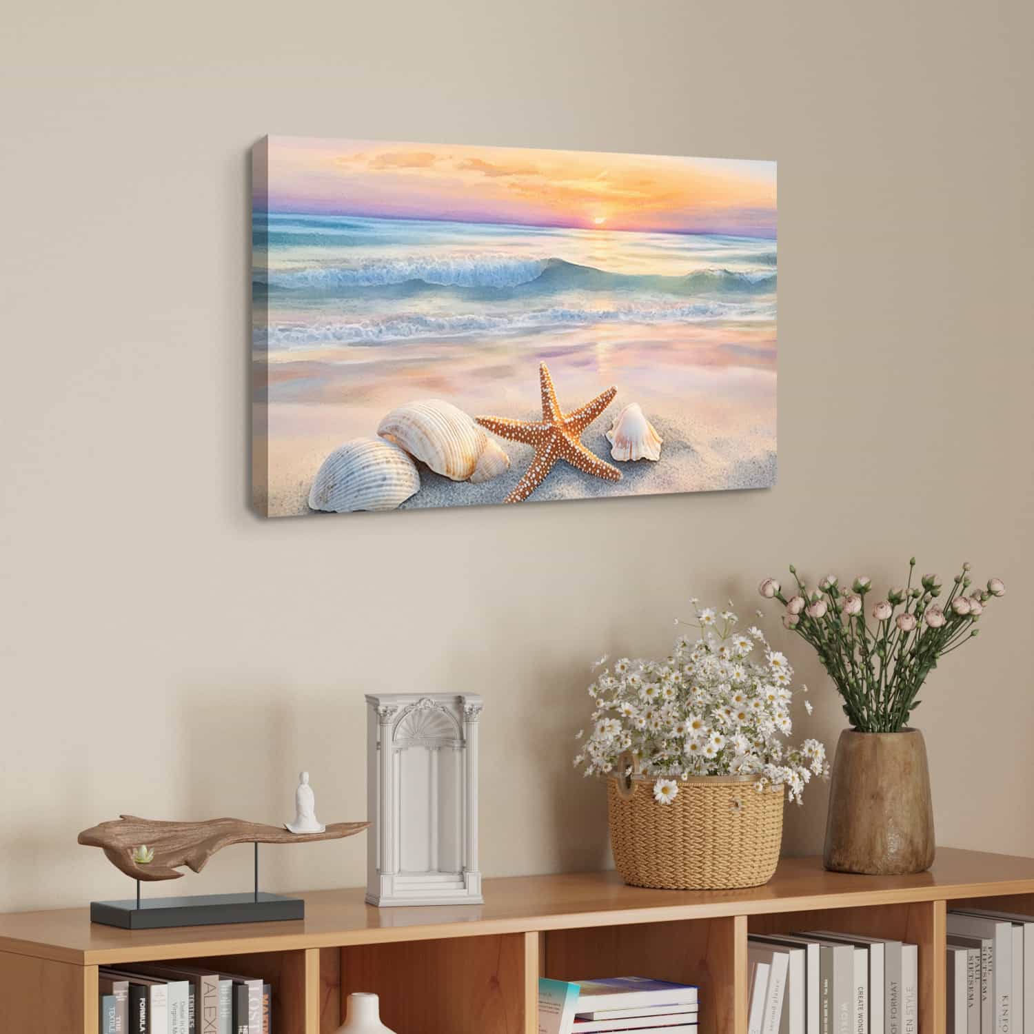 Seaside Rock Canvas Art