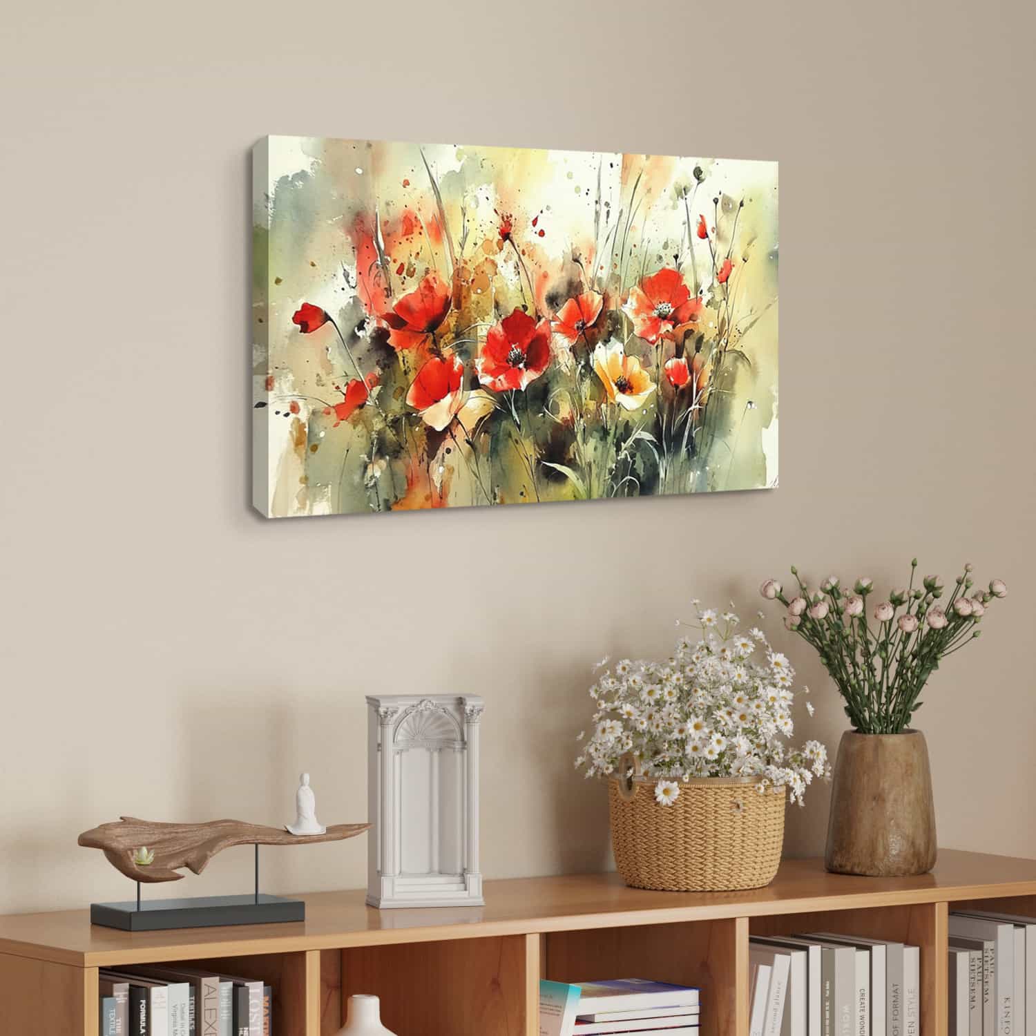 Red Flower Canvas Art