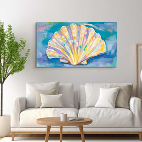 Colored Shell Canvas Art