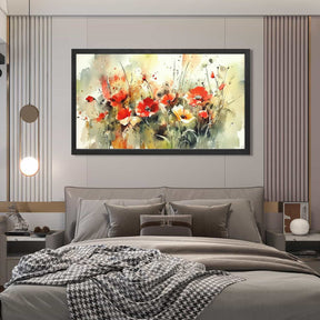 Red Flower Canvas Art