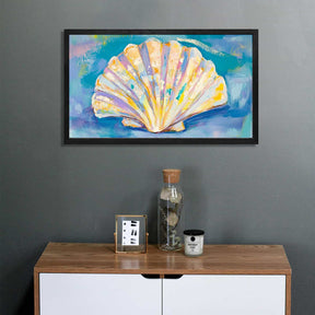 Colored Shell Canvas Art