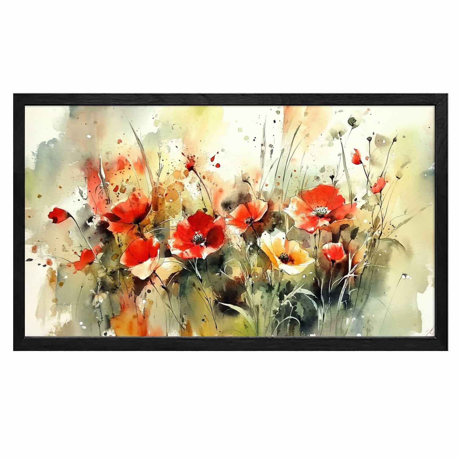 Red Flower Canvas Art