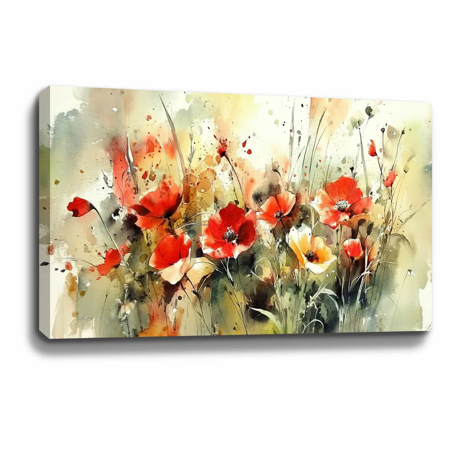 Red Flower Canvas Art