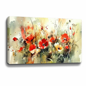 Red Flower Canvas Art