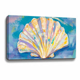 Colored Shell Canvas Art