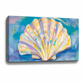Colored Shell Canvas Art