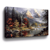 House With Smoke Canvas Art