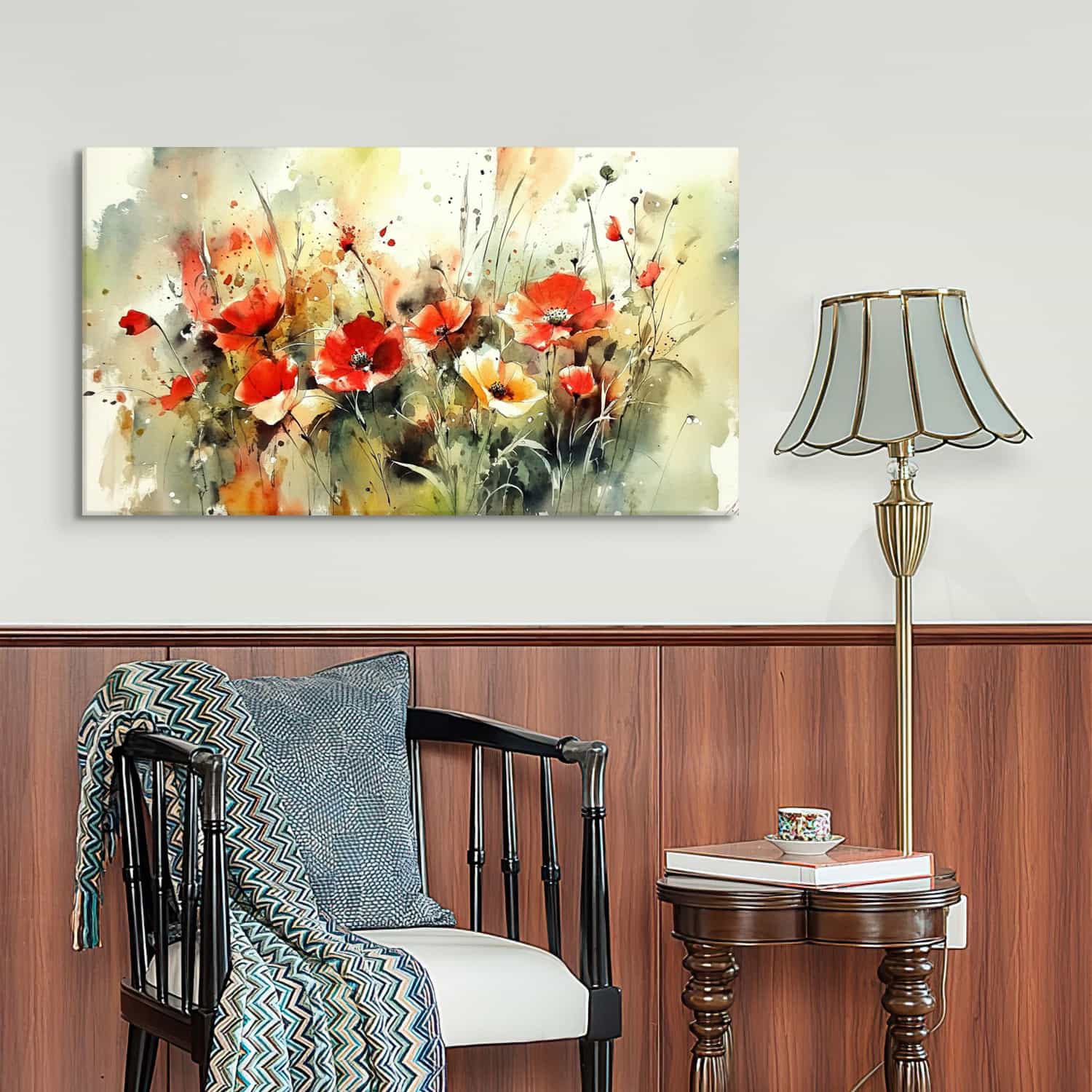 Red Flower Canvas Art