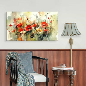 Red Flower Canvas Art