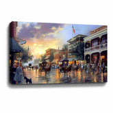 Main Street Celebration Canvas Art