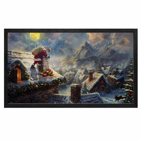 Santa Delivers Presents Canvas Art