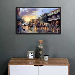 Main Street Celebration Canvas Art