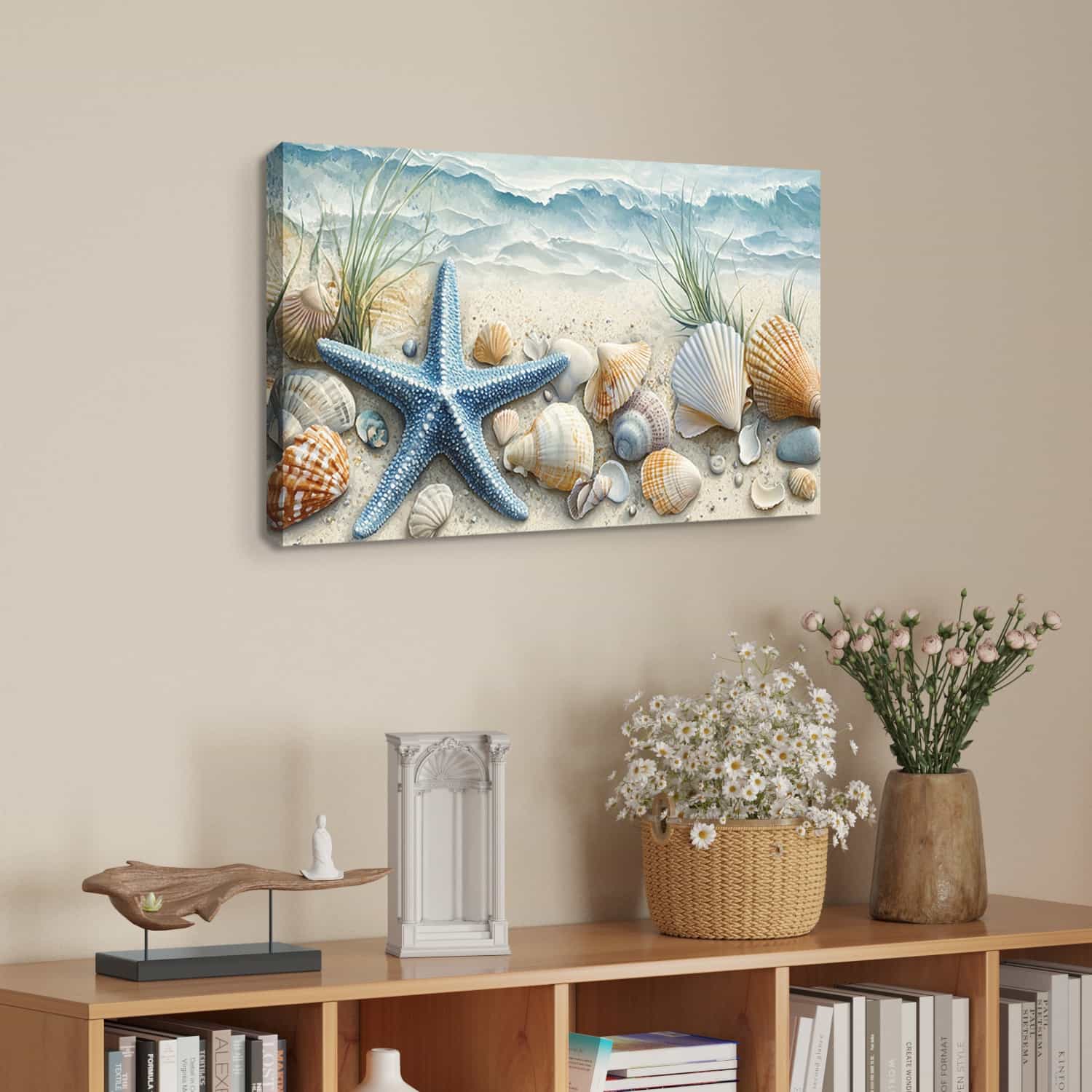 Seaside Starfish Canvas Art