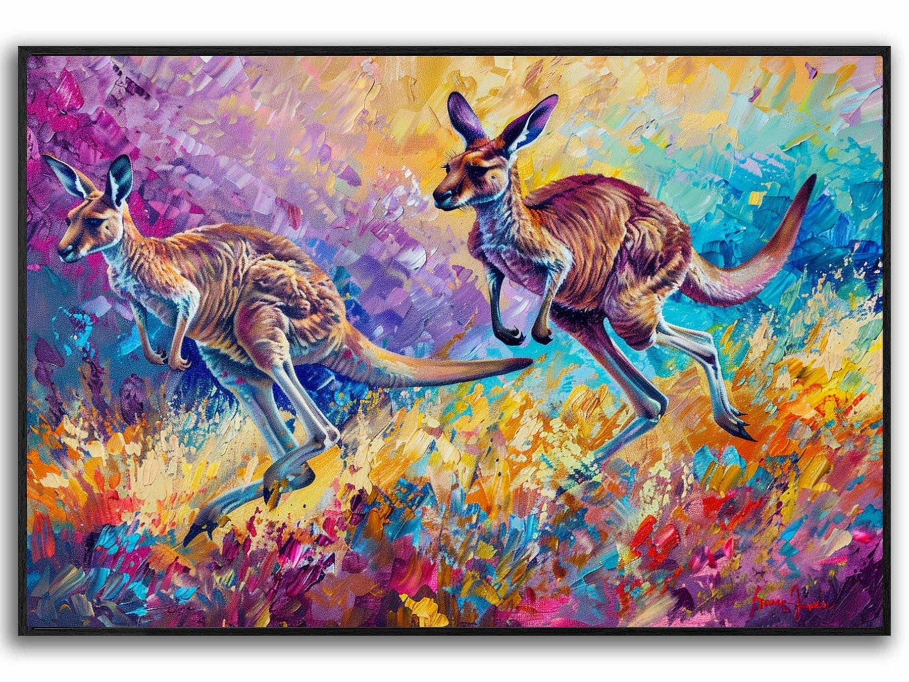 Kangaroo Canvas Art