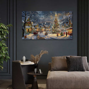 Christmas Parade Canvas Art