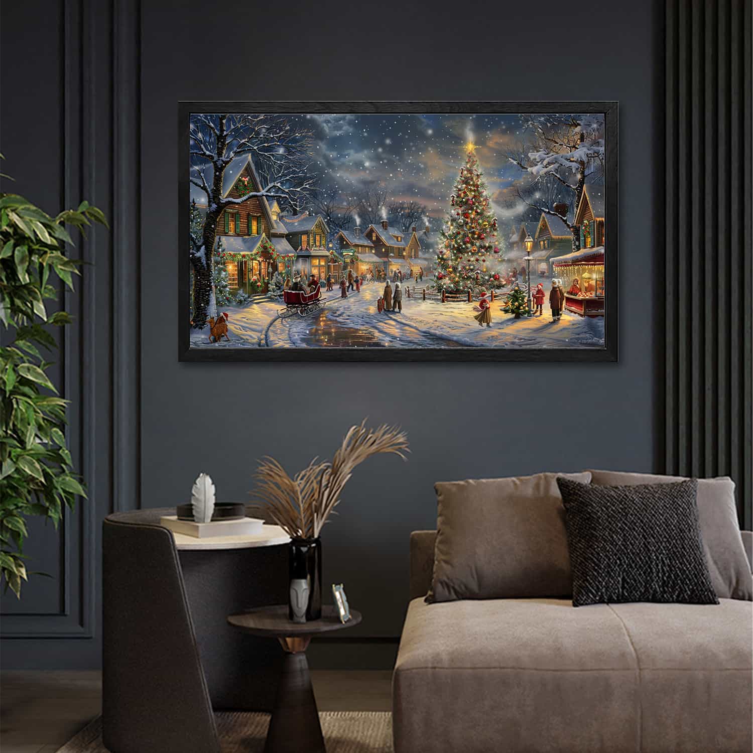 Christmas Parade Canvas Art