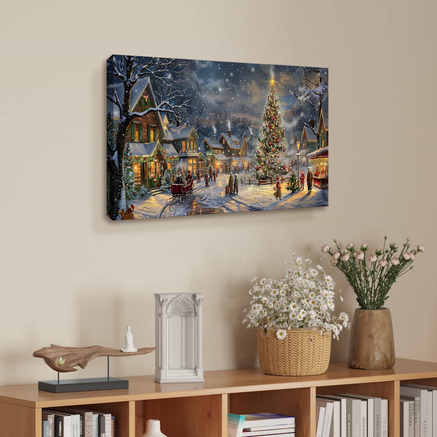Christmas Parade Canvas Art