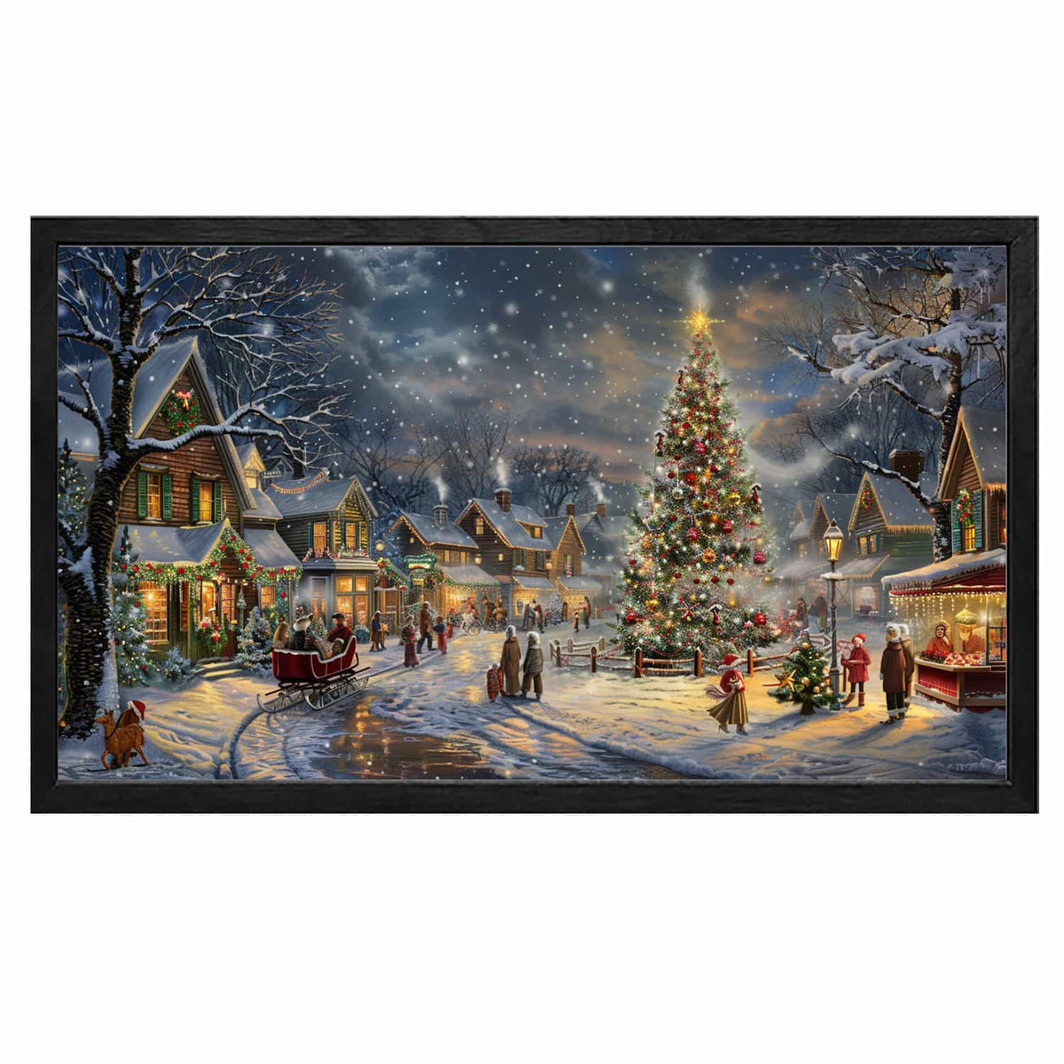 Christmas Parade Canvas Art