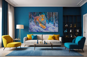 Running Tiger Canvas Art