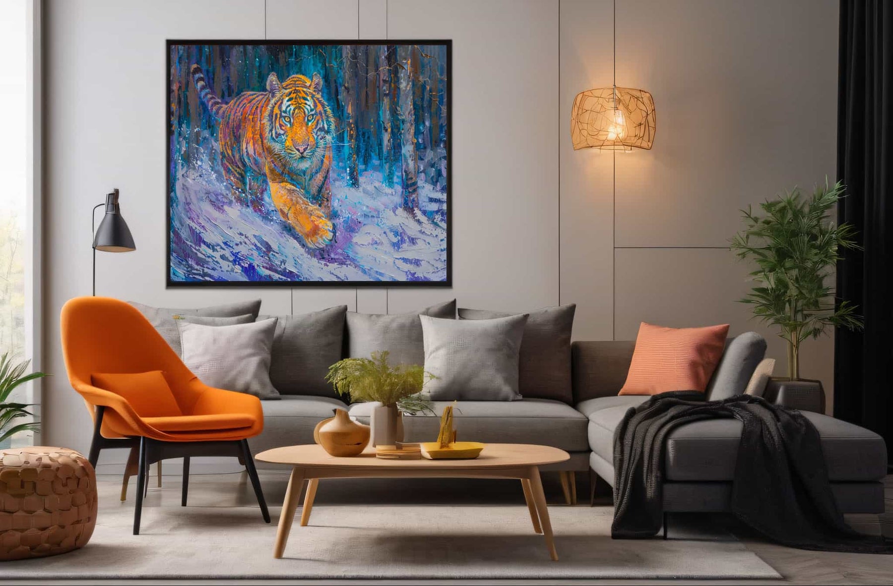Running Tiger Canvas Art