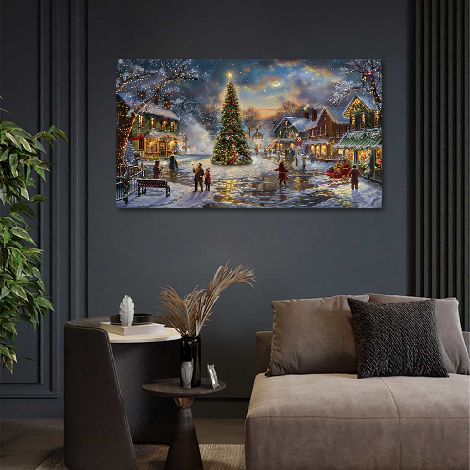 Christmas Evening Canvas Art