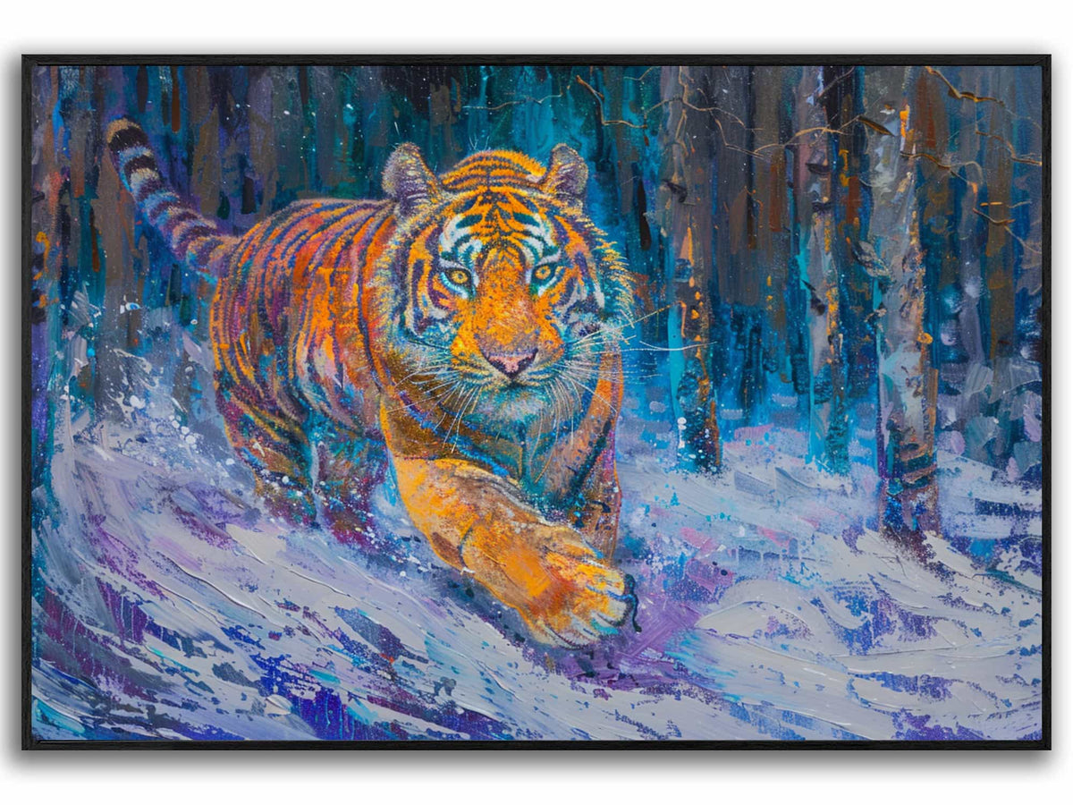 Running Tiger Canvas Art