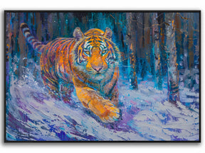 Running Tiger Canvas Art