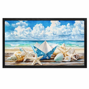 Seaside Boat Canvas Art