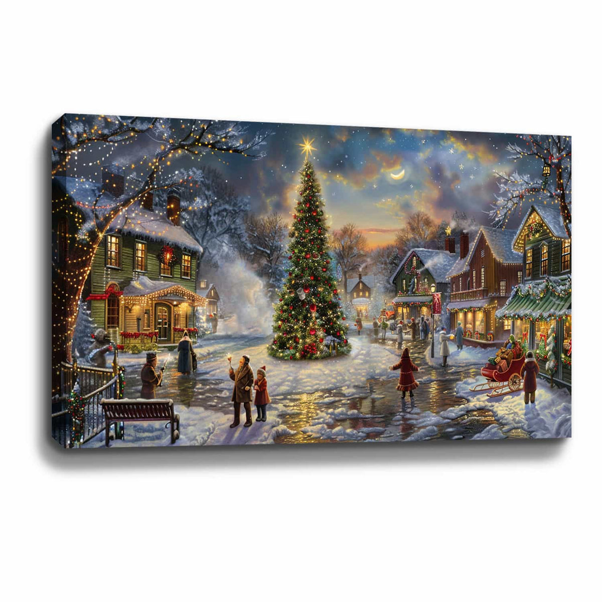 Christmas Evening Canvas Art
