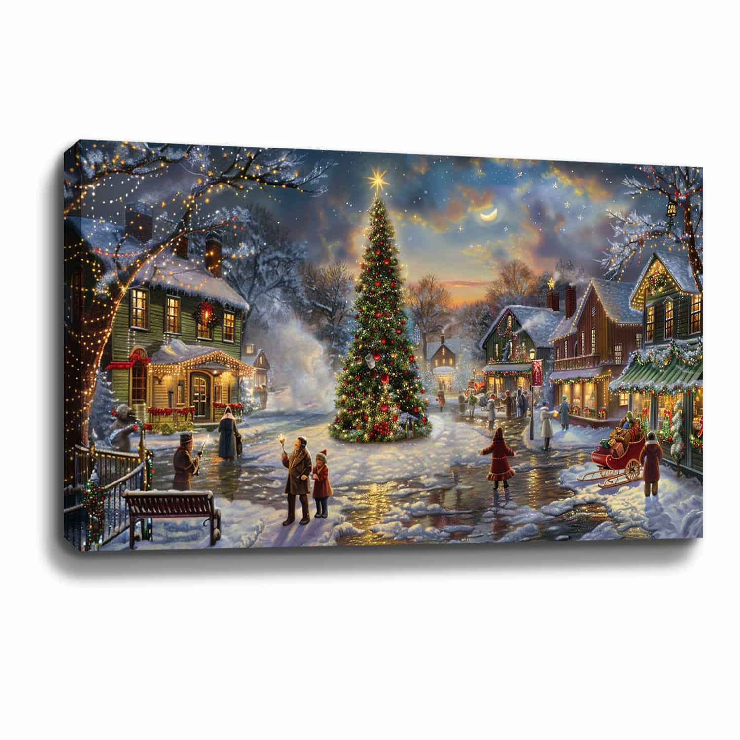 Christmas Evening Canvas Art