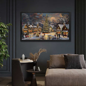 Christmas Village Canvas Art