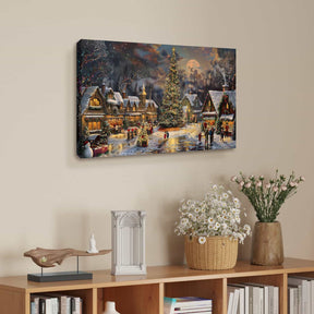 Christmas Village Canvas Art