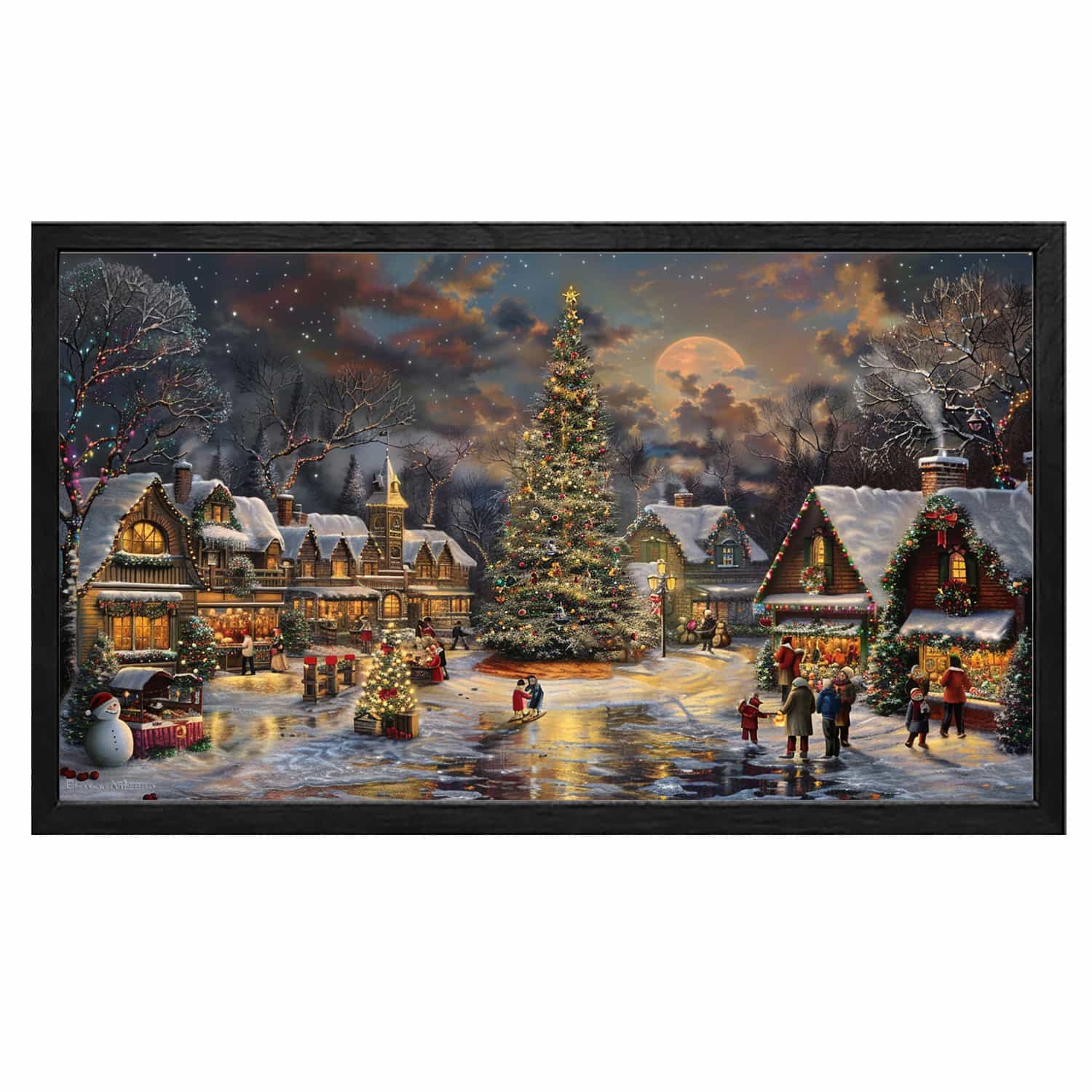Christmas Village Canvas Art