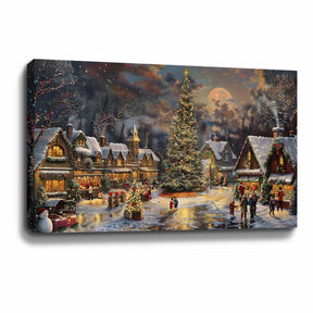 Christmas Village Canvas Art