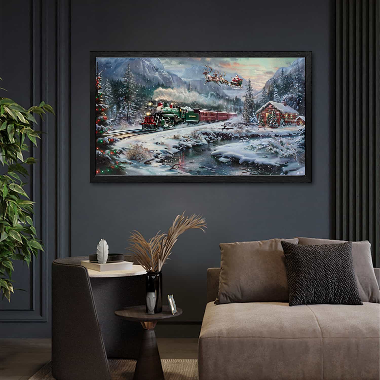 Christmas Gifts Delivery Canvas Art