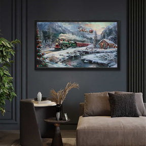 Christmas Gifts Delivery Canvas Art