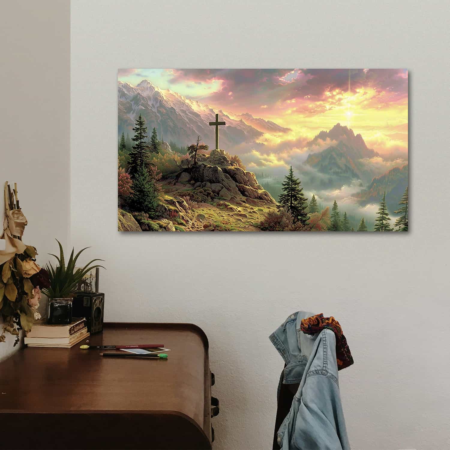Rugged Cross Canvas Art