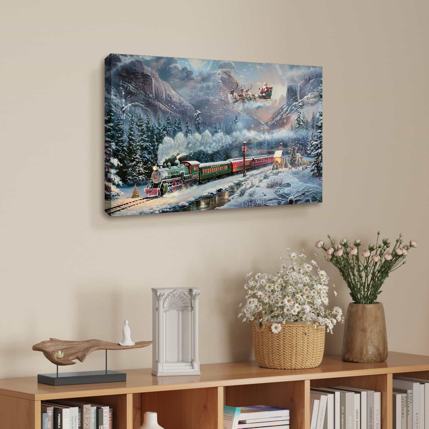 Christmas Gifts Delivery Canvas Art